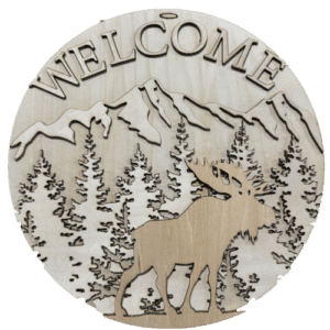 Welcome Moose - Cut Out Craft