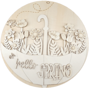 Spring Umbrella - Cut Out Craft