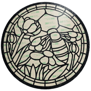 Bee Stained Glass Template