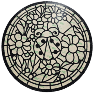 Ladybug Stained Glass Template