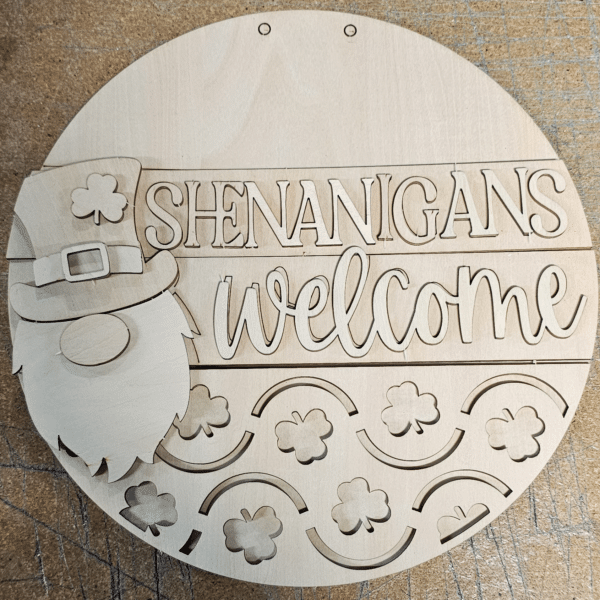 Shenanigans Welcome - Cut Out Craft - Image 2