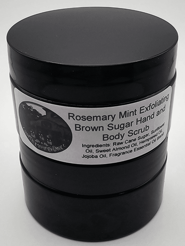 Rosemary Mint Exfoliating Brown Sugar Hand and Body Scrub - Image 3