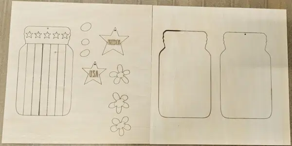 Mason Jar - Cut Out Craft - Image 2