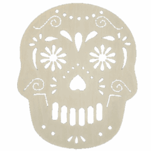 Sugar Skull - Wood Cut