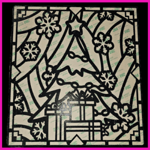 Xmas Tree Template ( Square )