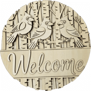 Cardinal Door Hanger - Cut Out Craft