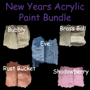 New Years Acrylic Paint Bundle