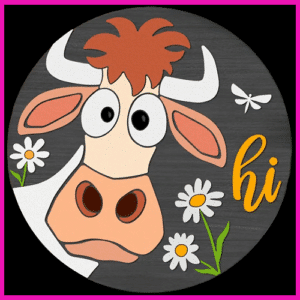 Hi Cow - Cut Out Craft