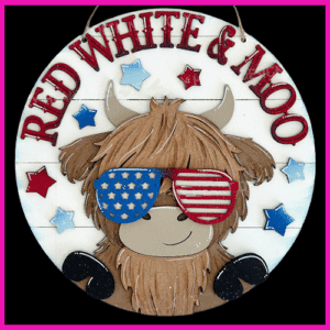 Red White and Moo - Cut Out Craft